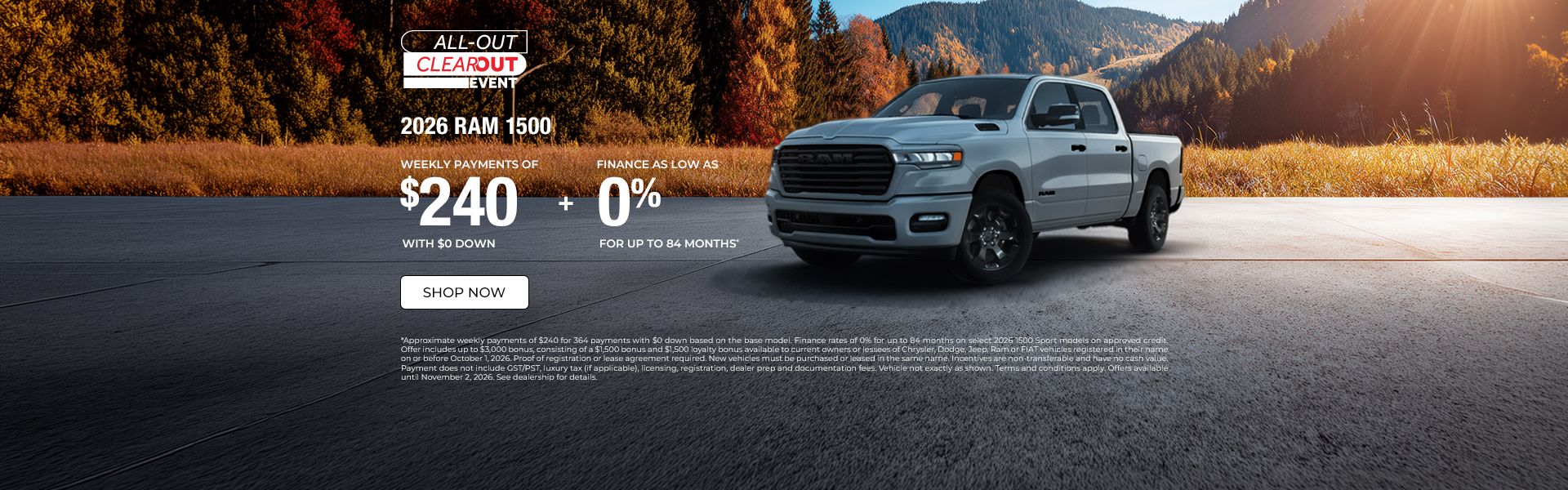 All-out Clearout Event | RAM 1500