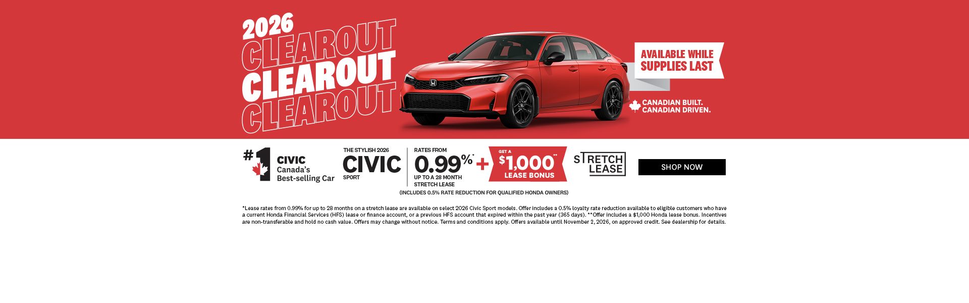 2026 Clearout | 2026 Civic Sport