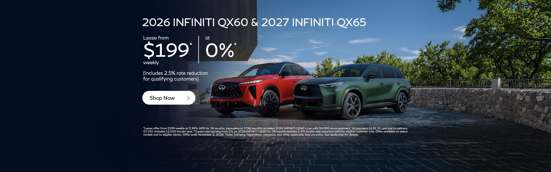 2026 INFINITI QX60 & 2027 INFINITI QX65