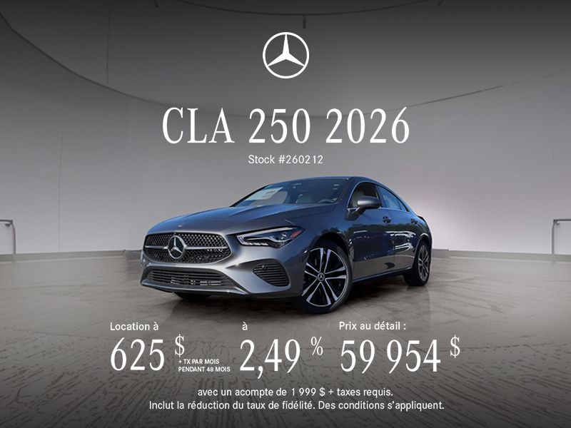 Mercedes-Benz CLA 250 2026.