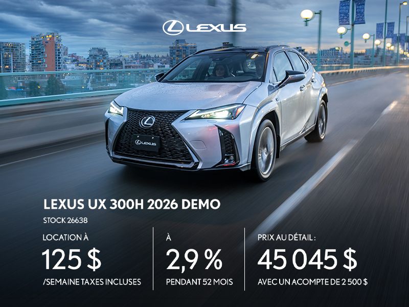 Lexus UX 300h 2026