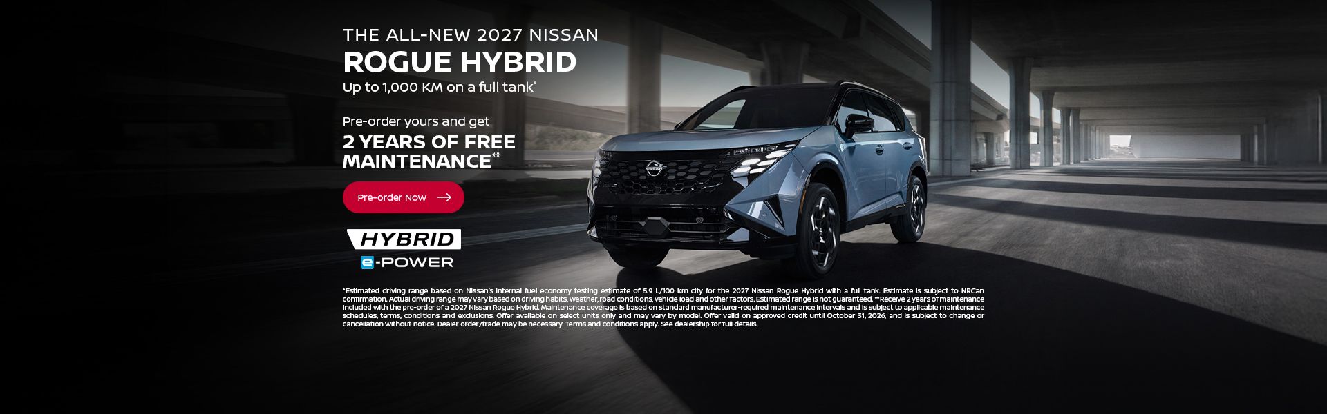 All-New 2027 Nissan Rogue Hybrid