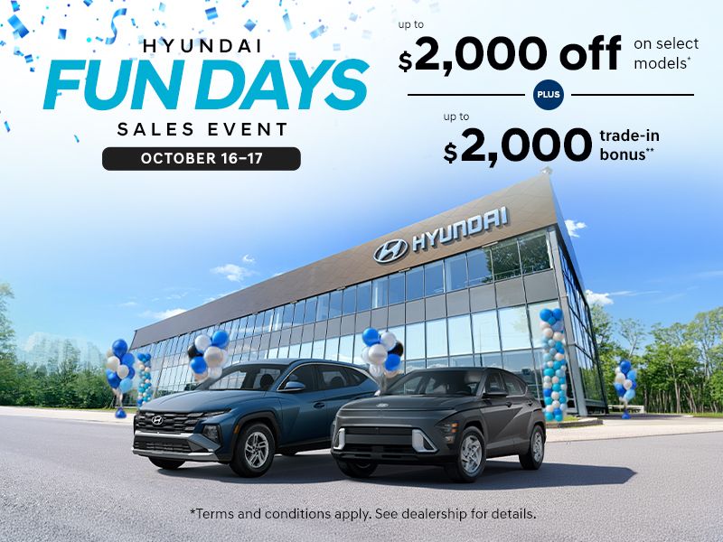 Hyundai Fun Days Sales Event | October 16–17