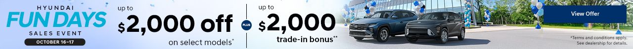 Hyundai Fun Days Sales Event