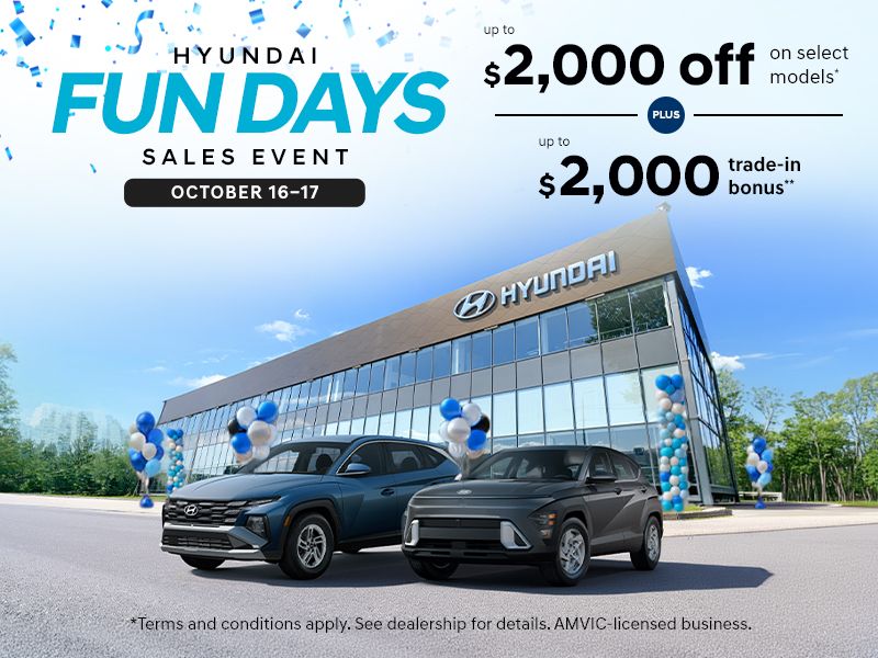 Hyundai Fun Days Sales Event | October 16–17