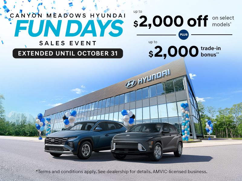 Hyundai Fun Days Sales Event | Extended Until October 31