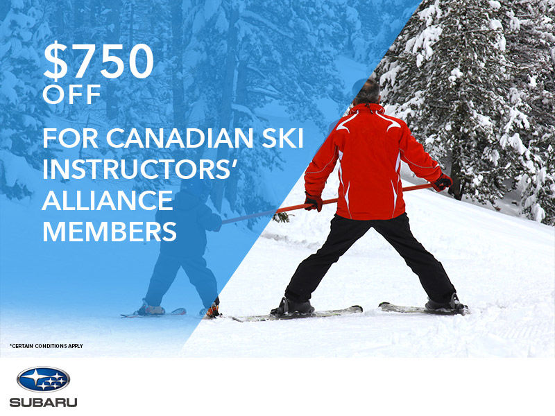 $750 off for Canadian Ski Instructors’ Alliance Members