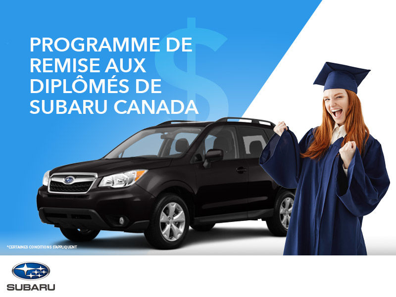 Programme de remise aux diplômés de Subaru Canada