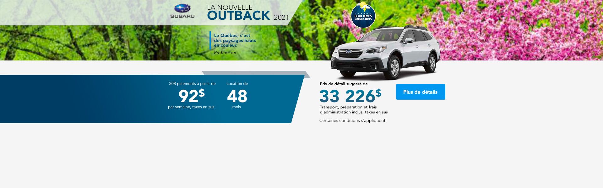 Subaru des Sources Concessionnaire Subaru à