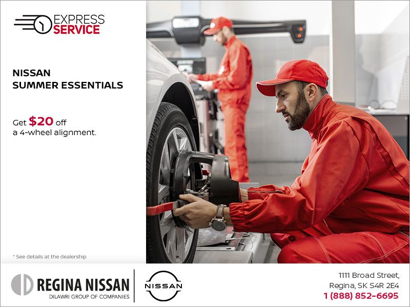 Regina Nissan Nissan Summer Essentials Wheel Alignment