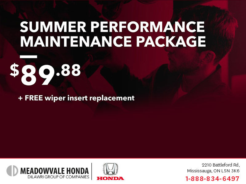 Summer Performance Maintenance Package