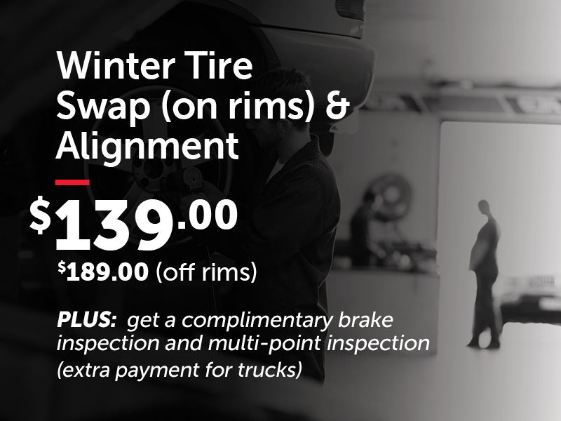 Winter Tire Swap + Alignment