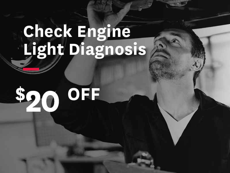 $20 OFF: Check Engine Light Diagnosis