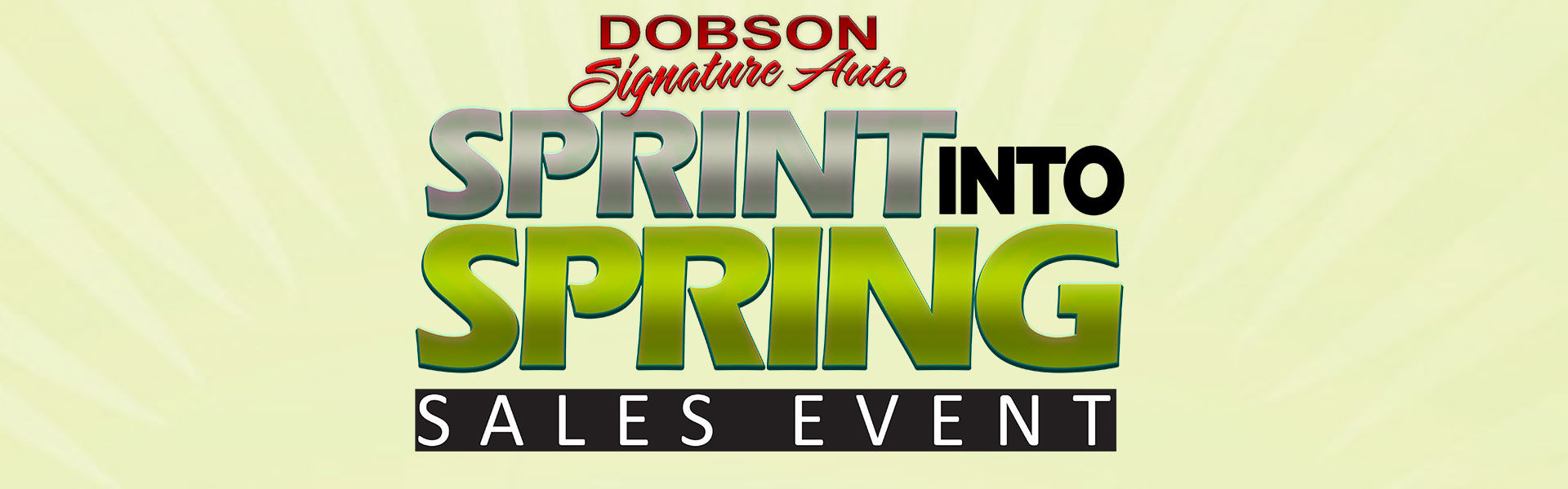 Sprint into Spring Sales Event
