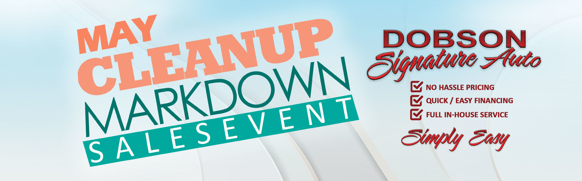 Cleanup Markdown Sales Event