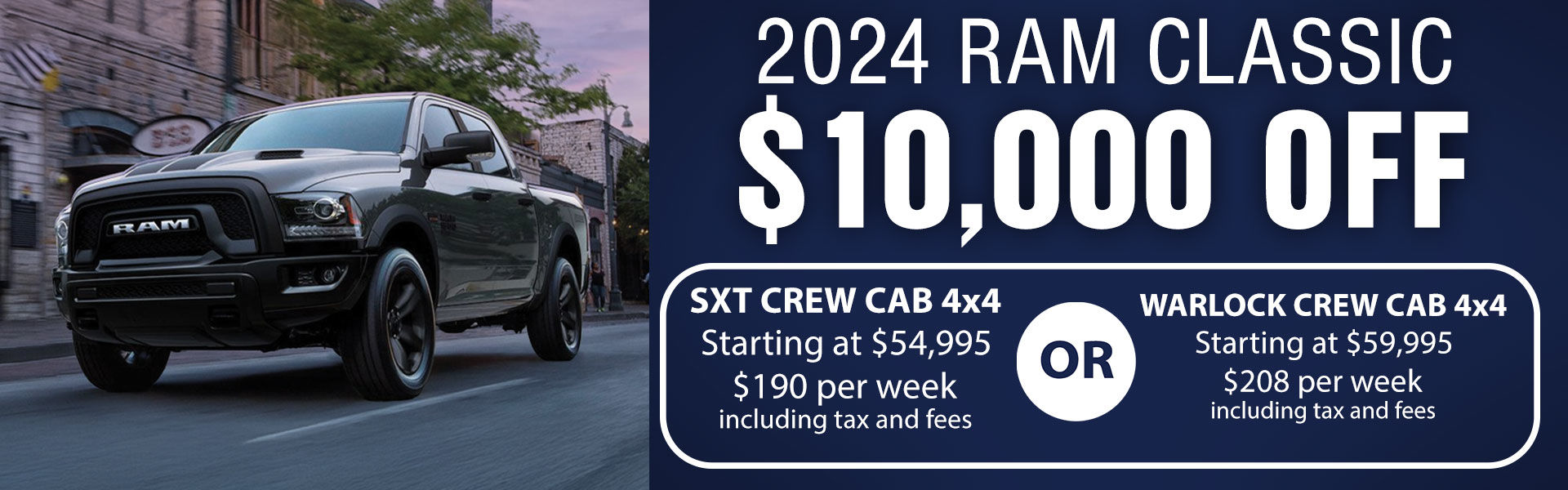 $10,000 off 2024 RAM Classic