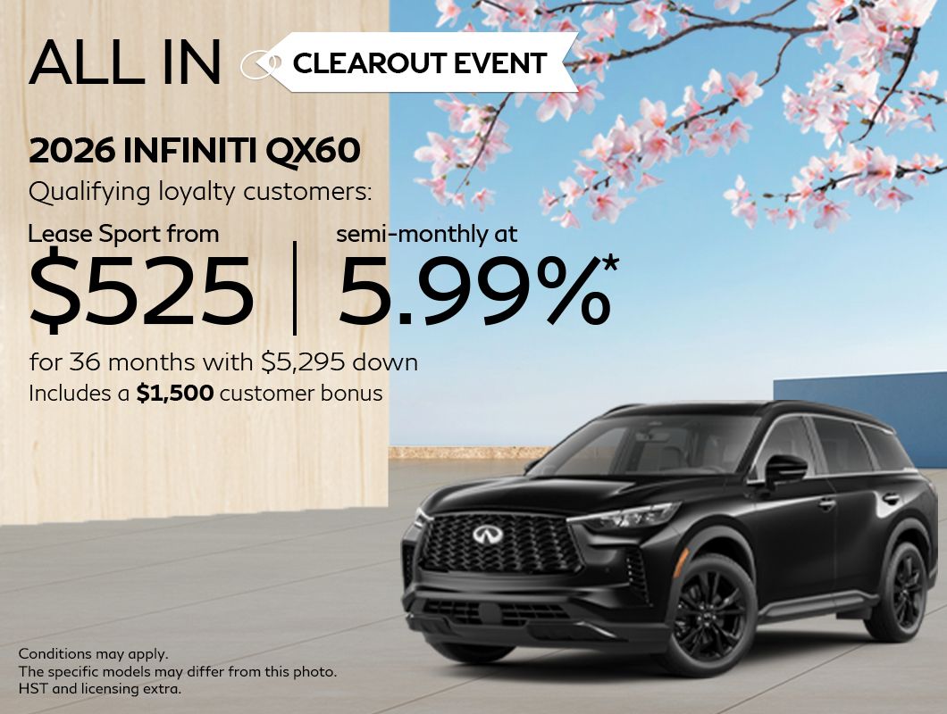 All In Clearout Event - QX60
