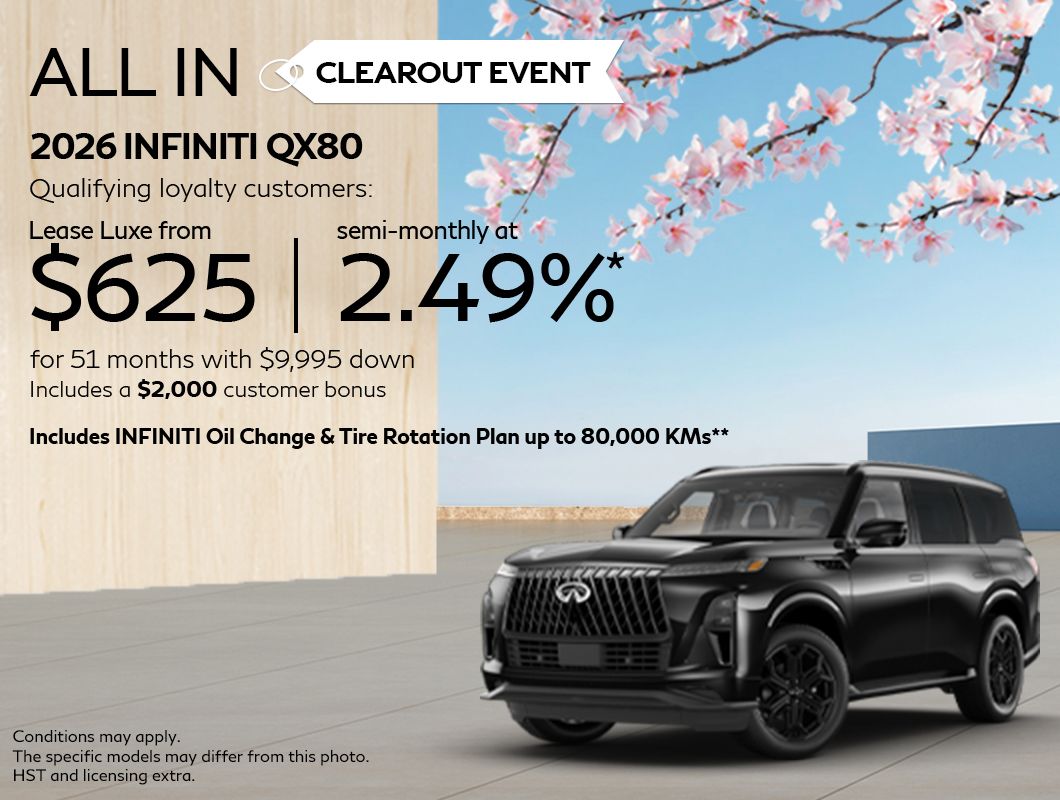 All In Clearout Event - QX80