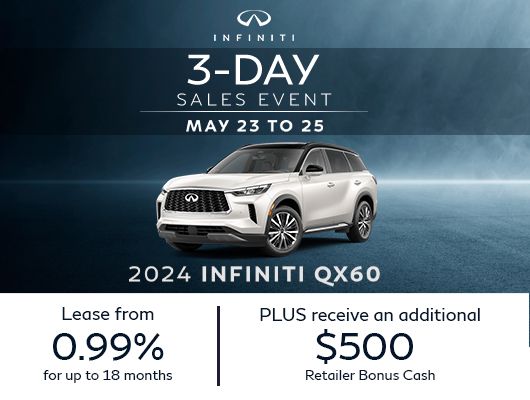 INFINITI 3 Day Sales Event