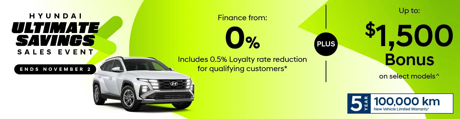 Hyundai Ultimate Savings Event