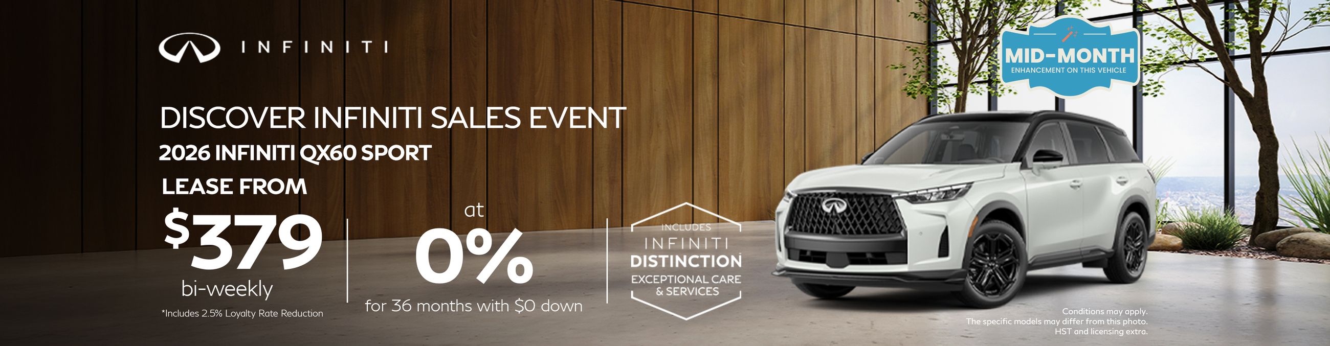Discover INFINITI Sales Event - 2026 QX60