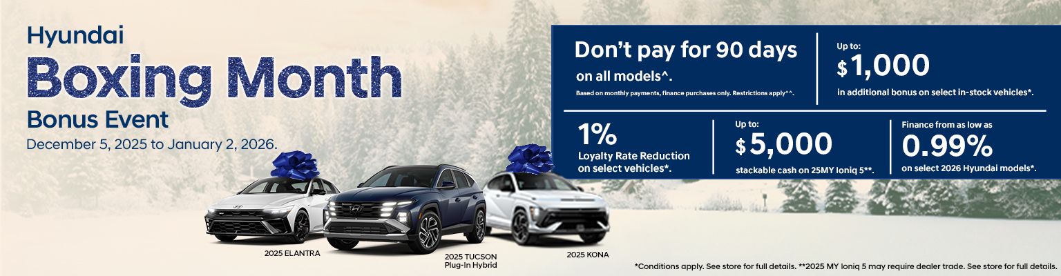 Hyundai Boxing Month Bonus Event