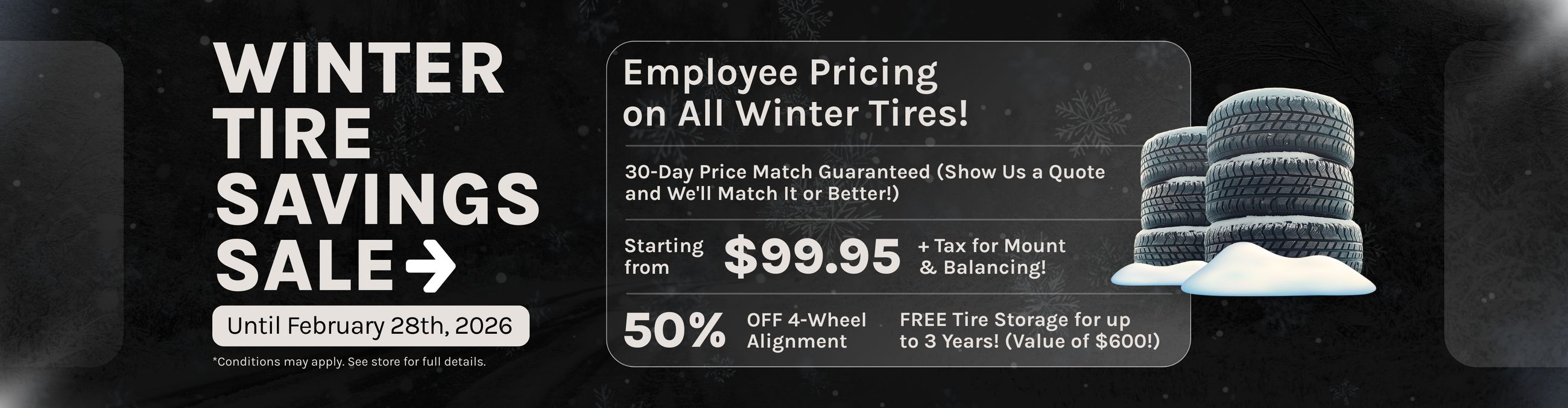 Winter Tire Savings Sales - Ajax Infiniti