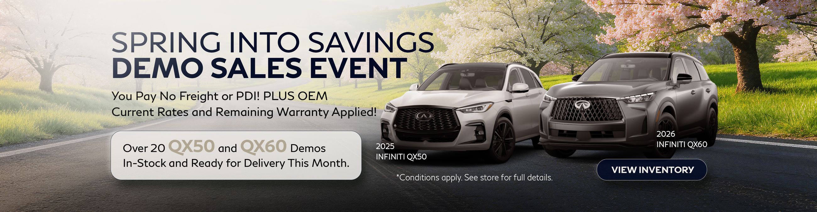 Spring Into Savings Demo Sales Event