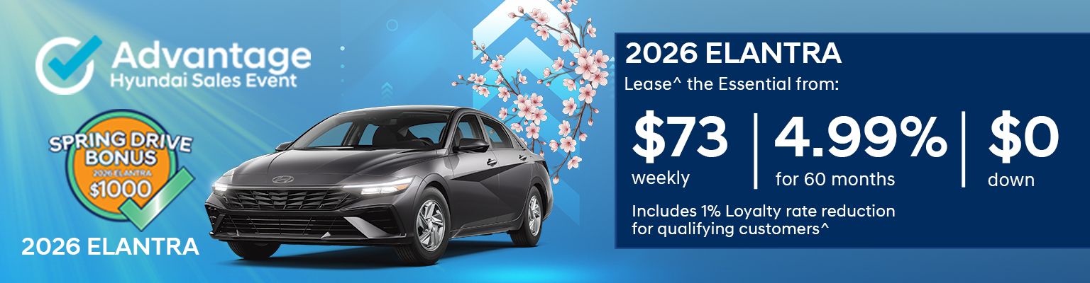 Advantage Sales Event - Elantra