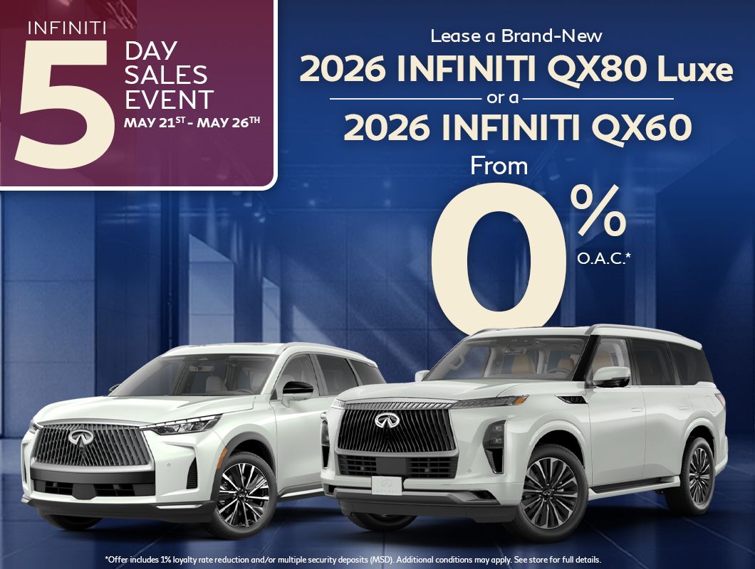 INFINITI 5 Day Sales Event