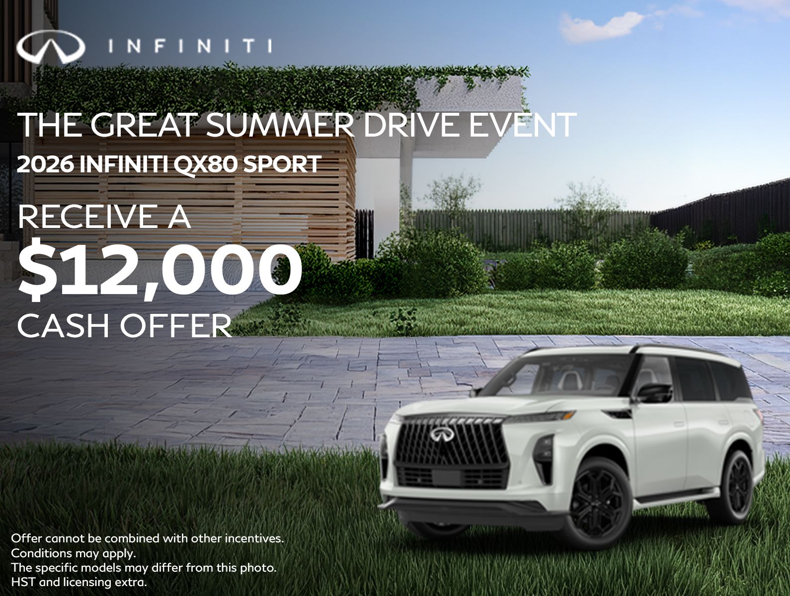 2026 INFINITI QX80 Sport - Cash Offer