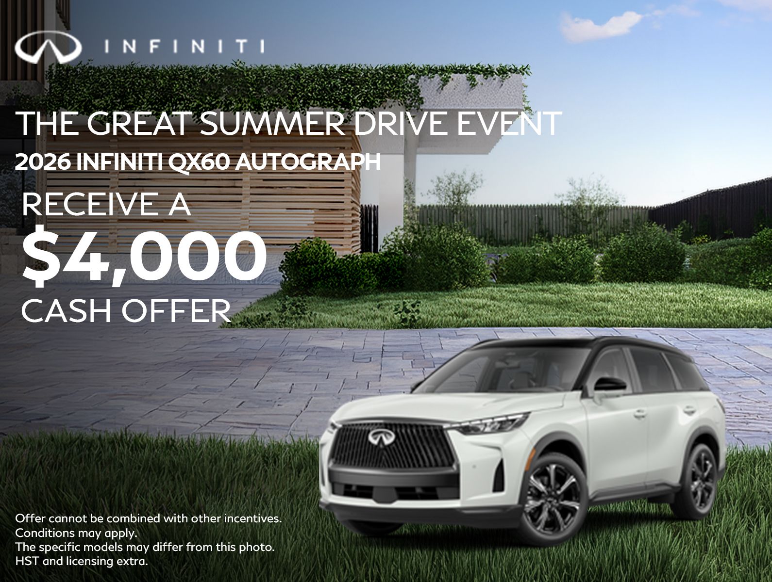 2026 INFINITI QX60 Autograph - Cash Offer