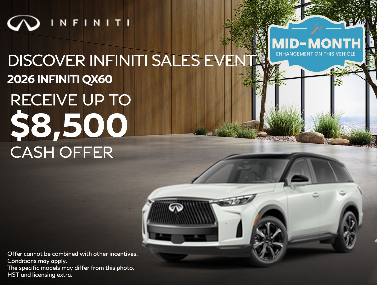2026 INFINITI QX60 - Cash Offer