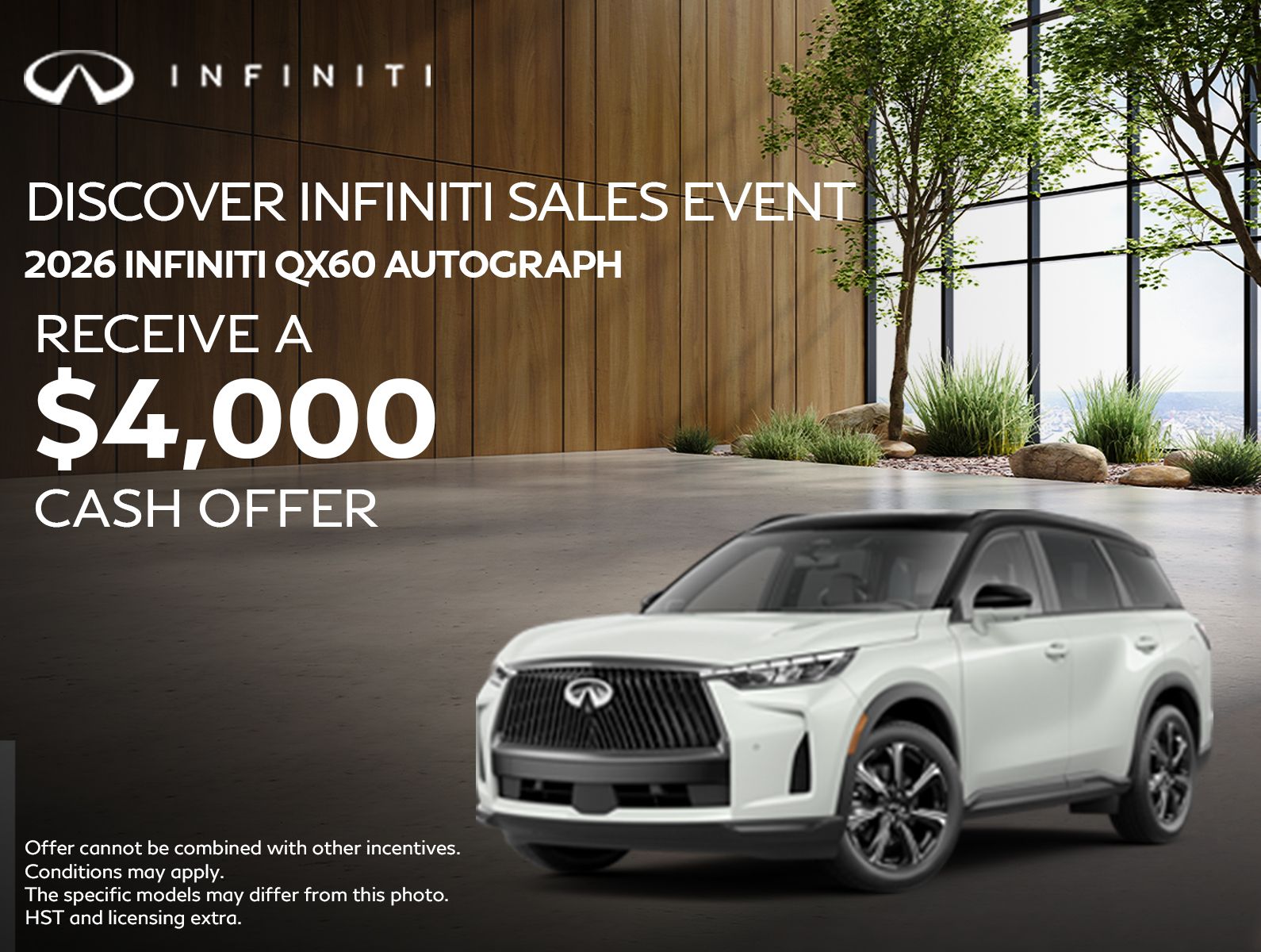 2026 INFINITI QX60 Autograph - Cash Offer