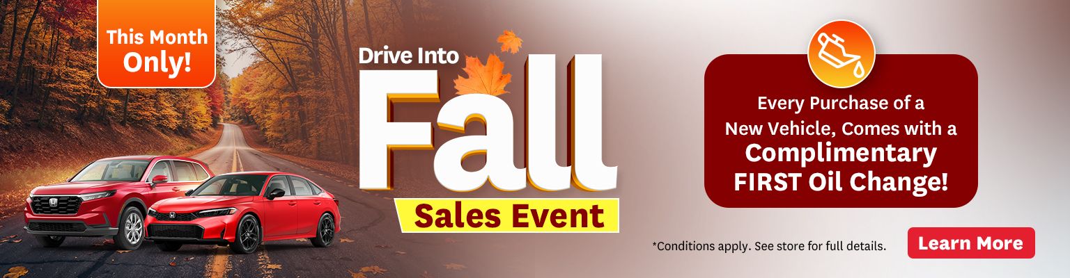 Drive Into Fall Sales Event