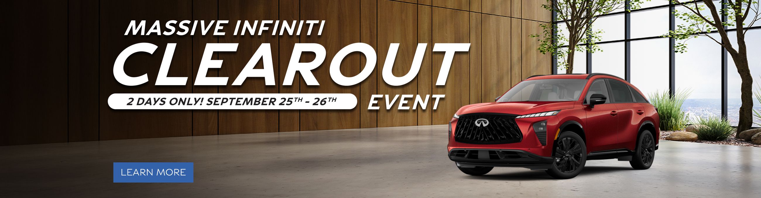 Massive INFINITI Clearout Event