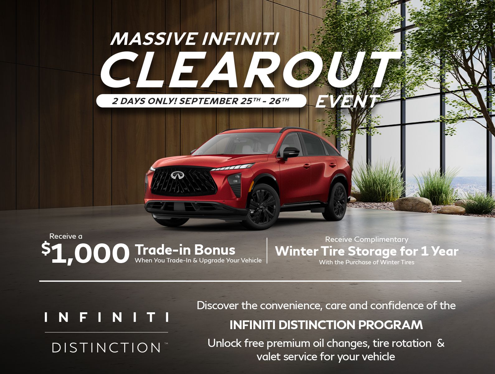 Massive INFINITI Clearout Event