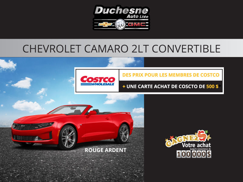 Duchesne Auto Limitée in Alma | Chevrolet Camaro 2LT convertible