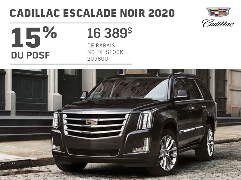 2020 black Cadillac Escalade