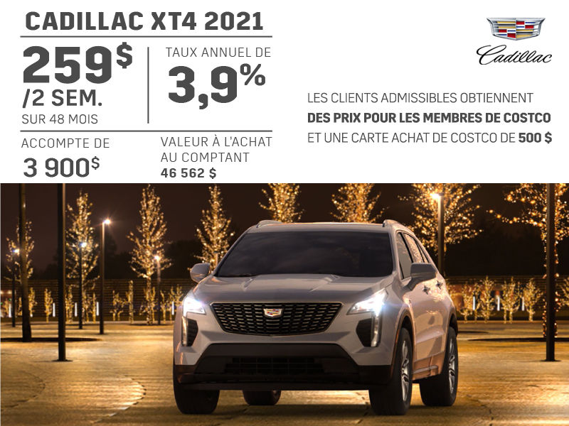 Procurez-vous le Cadillac XT4 2021