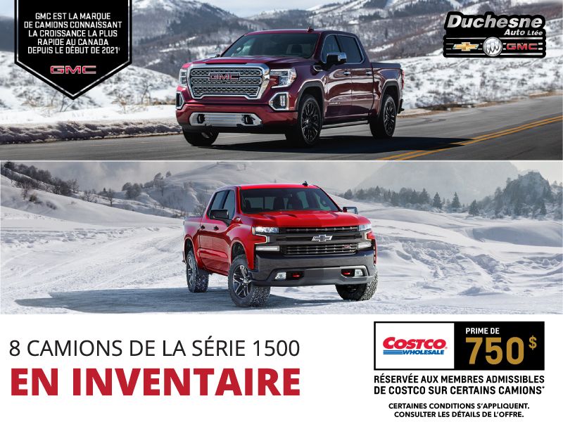 Duchesne Auto Limitée à Alma 8 camions 1500 en inventaire