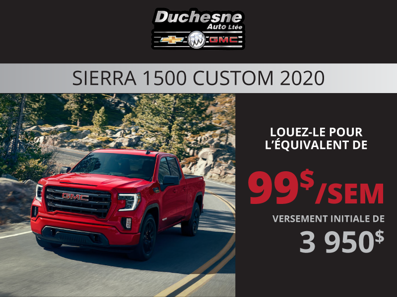 Duchesne Auto Limitée à Alma Sierra 1500 Custom 2020