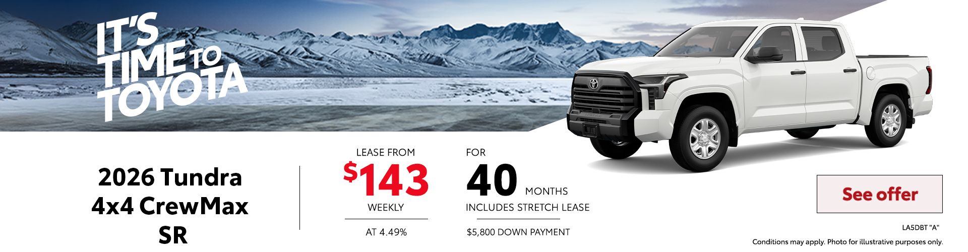 2026 Tundra 4X4 CrewMax SR