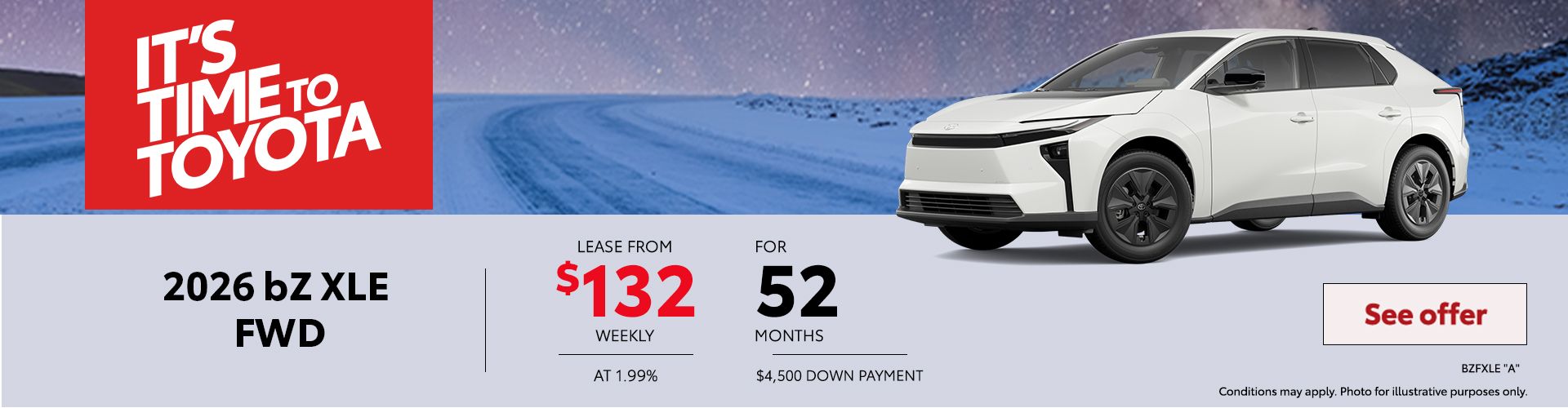 2026 bZ XLE FWD