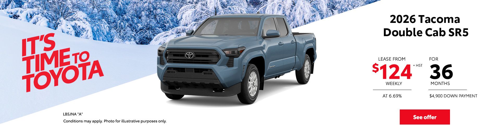 2026 Tacoma Double Cab SR5