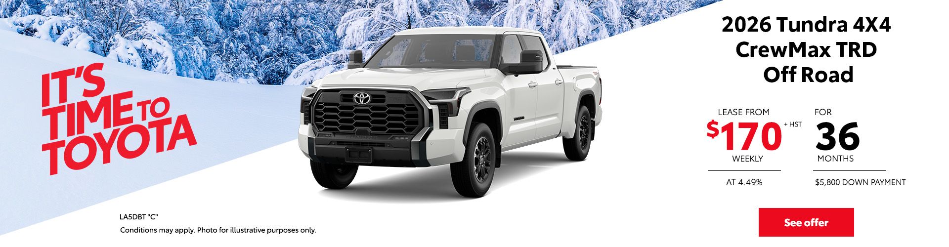 2026 Tundra 4x4 CrewMax TRD Off Road