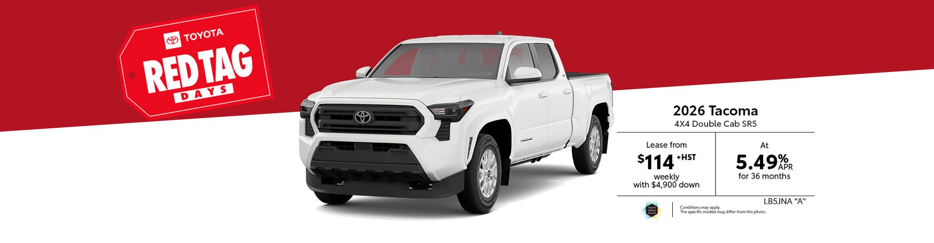 2026 Tacoma 4X4 Double Cab SR5
