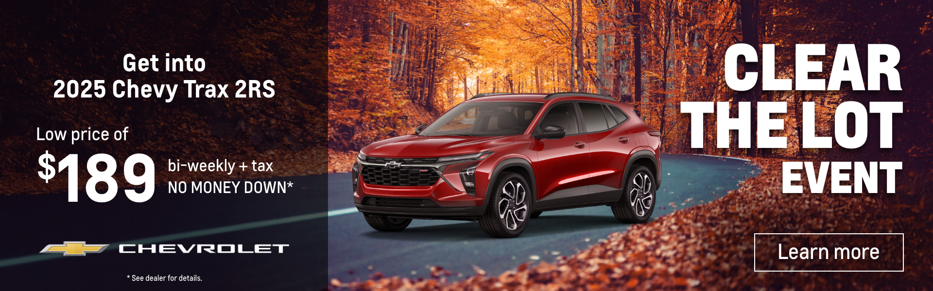 Get into a 2025 Chevy Trax 2RS