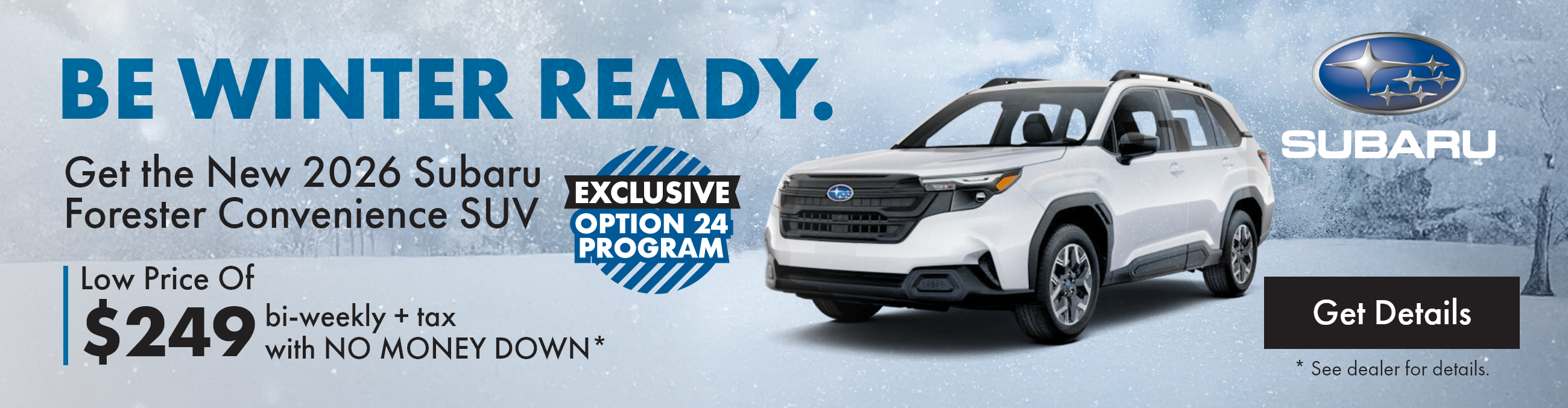 Get the 2026 Subaru Forester Convenience