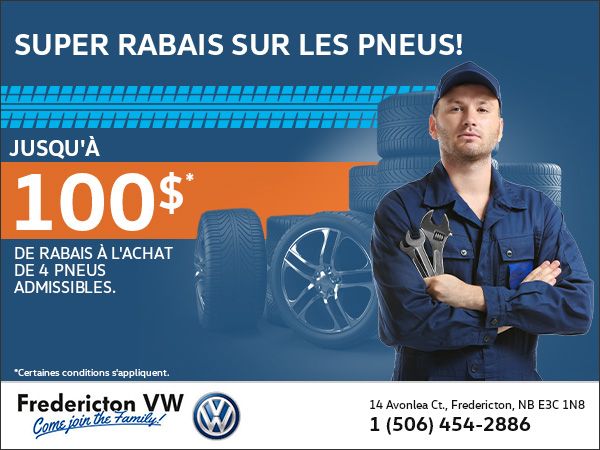 Rabais sur les pneus